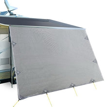 Load image into Gallery viewer, 4.6M Caravan Privacy Screens 1.95m Roll Out Awning End Wall Side Sun Shade
