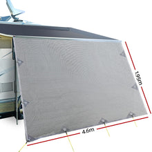 Load image into Gallery viewer, 4.6M Caravan Privacy Screens 1.95m Roll Out Awning End Wall Side Sun Shade
