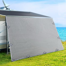 Load image into Gallery viewer, 4.6M Caravan Privacy Screens 1.95m Roll Out Awning End Wall Side Sun Shade
