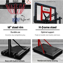 Load image into Gallery viewer, 90cm Base Portable Height Adjustable Basketball Hoop
