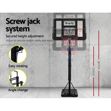 Load image into Gallery viewer, 90cm Base Portable Height Adjustable Basketball Hoop
