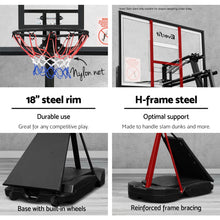 Load image into Gallery viewer, 112cm Base Portable Height Adjustable Basketball Hoop
