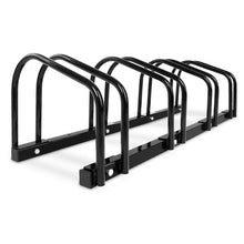 Load image into Gallery viewer, Weisshorn 4 Bike Stand Floor Bicycle Storage Black
