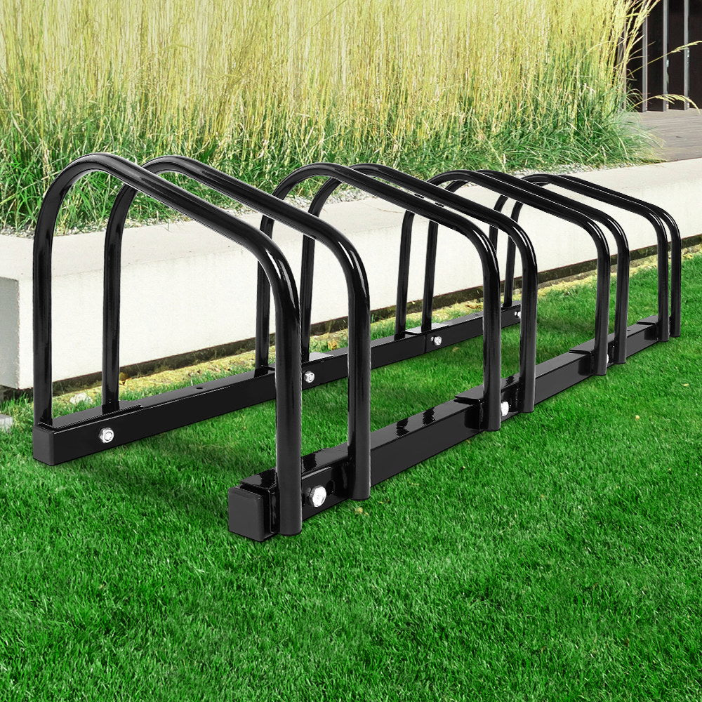 Weisshorn 4 Bike Stand Floor Bicycle Storage Black