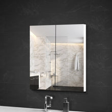 Load image into Gallery viewer, Bathroom Vanity Mirror with Storage Cabinet - White
