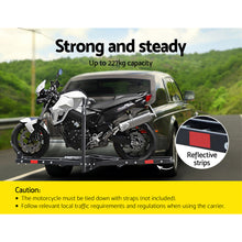 Load image into Gallery viewer, Giantz Steel Motorbike Carrier Rack 2&quot; Towbar Arm Rack Dirt Bike Ramp
