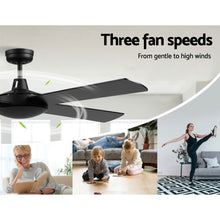 Load image into Gallery viewer, 52&#39;&#39; Ceiling Fan w/Remote - Black
