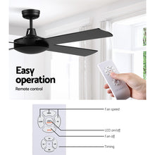 Load image into Gallery viewer, 52&#39;&#39; Ceiling Fan w/Remote - Black
