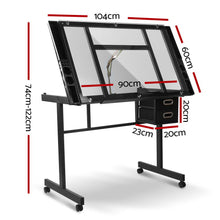 Load image into Gallery viewer, Adjustable Drafting Desk - Black and Grey
