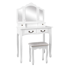 Load image into Gallery viewer, Provincial Dressing Table with Stool and Mirror
