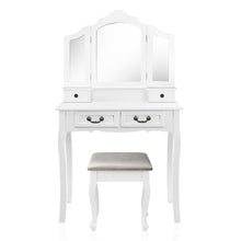 Load image into Gallery viewer, Provincial Dressing Table with Stool and Mirror
