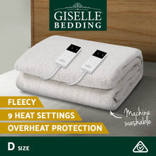 Load image into Gallery viewer, Giselle Bedding Double Size Electric Blanket Fleece
