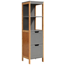 Load image into Gallery viewer, 115cm Bamboo and MDF Bathroom Cabinet
