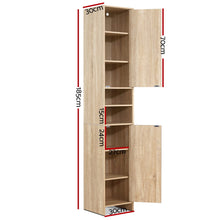 Load image into Gallery viewer, 185cm Bathroom Cabinet - Oak
