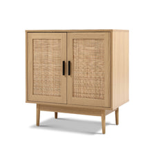 Load image into Gallery viewer, Rattan Buffet Sideboard Cabinet Storage Hallway Table
