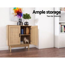 Load image into Gallery viewer, Rattan Buffet Sideboard Cabinet Storage Hallway Table
