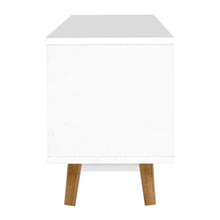 Load image into Gallery viewer, 120cm White Wooden Entertainment Unit
