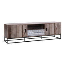 Load image into Gallery viewer, 180cm Wooden Industrial Rustic TV Cabinet Entertainment Unit
