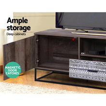 Load image into Gallery viewer, 180cm Wooden Industrial Rustic TV Cabinet Entertainment Unit
