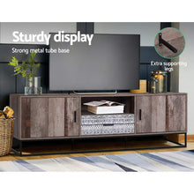 Load image into Gallery viewer, 180cm Wooden Industrial Rustic TV Cabinet Entertainment Unit
