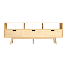 Load image into Gallery viewer, 160cm Wooden Scandinavian Entertainment Unit - Natural
