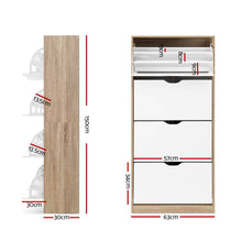 Load image into Gallery viewer, 48 Pairs Shoe Cabinet - Wooden
