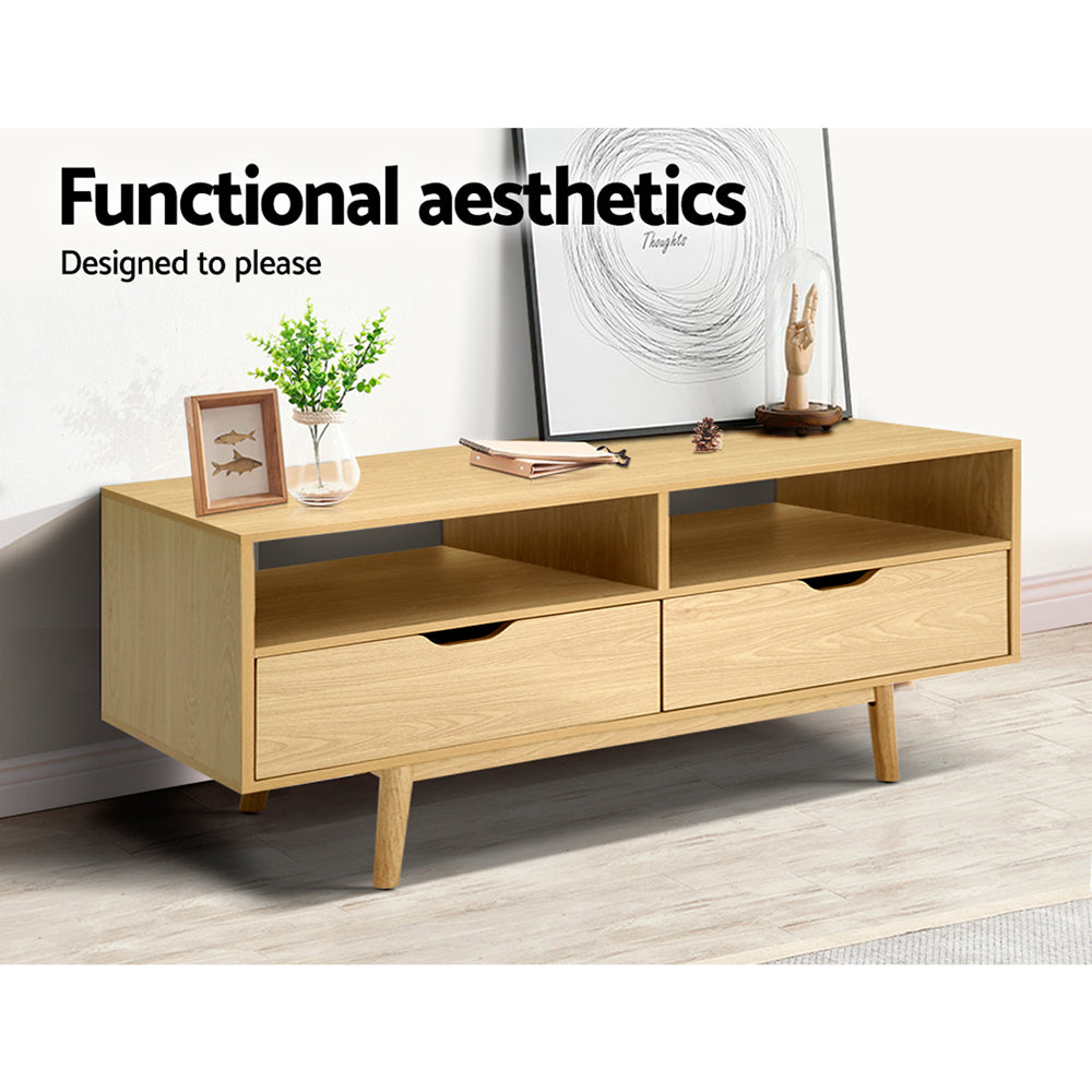 120cm Scandinavian Wooden TV Cabinet Entertainment Unit