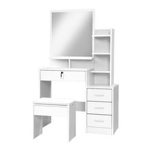 Load image into Gallery viewer, Dressing Table Mirror Stool Jewellery Cabinet Makeup Organizer Drawer
