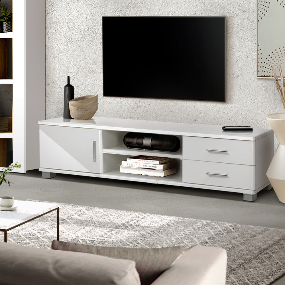 120cm Stylish White TV Stand Entertainment Unit