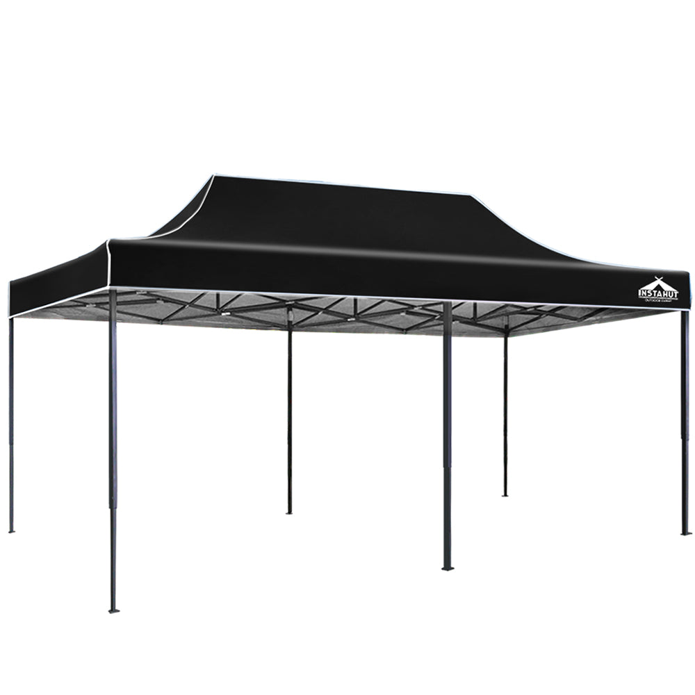 3x6m Outdoor Tent Folding Wedding Gazebo - Black