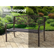 Load image into Gallery viewer, Weatherproof  Cast Iron Garden Bench - Bronze
