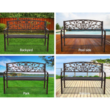 Load image into Gallery viewer, Weatherproof  Cast Iron Garden Bench - Bronze
