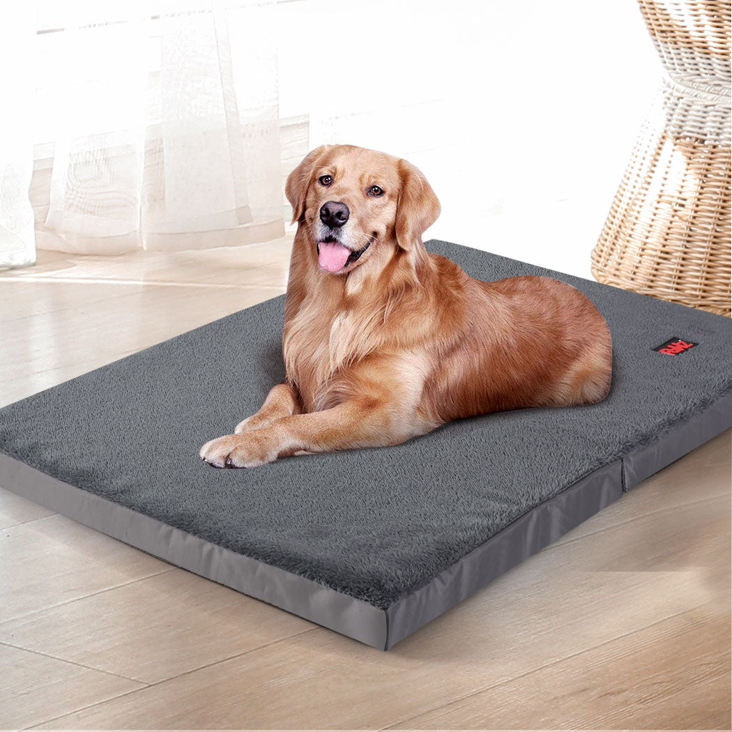 Foldable Cushion Soft Plush Pet Bed Pet Pillow - L