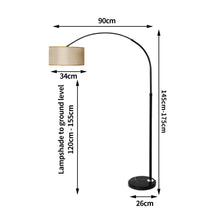 Load image into Gallery viewer, Modern Free Standing Height Adjustable Marble Base LED Floor Lamp
