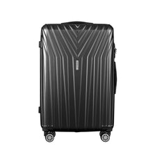 Load image into Gallery viewer, Wanderlite 3pc Luggage Trolley Suitcase Sets Travel TSA Hard Case Black
