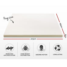 Load image into Gallery viewer, Memory Foam Mattress Topper w/Cover 8cm - King
