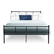 Load image into Gallery viewer, Artiss Metal Bed Frame Double Size Platform Foundation Mattress Base SOL Black
