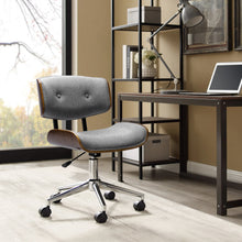 Load image into Gallery viewer, Artiss Wooden Fabric Office Chair Grey
