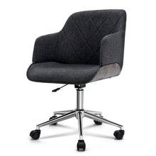 Load image into Gallery viewer, Wooden Office Computer Chair - Executive Fabric Grey
