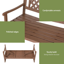 Load image into Gallery viewer, Sturdy and durable Wooden 3 Seater Garden Bench - Natural
