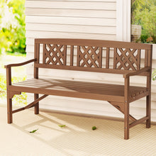 Load image into Gallery viewer, Sturdy and durable Wooden 3 Seater Garden Bench - Natural
