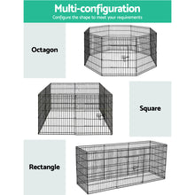 Load image into Gallery viewer, i.Pet 30&quot; 8 Panel Dog Playpen Pet Fence Exercise Cage Enclosure Play Pen
