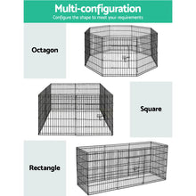 Load image into Gallery viewer, i.Pet 2x30&quot; 8 Panel Dog Playpen Pet Fence Exercise Cage Enclosure Play Pen
