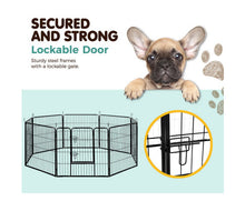 Load image into Gallery viewer, i.Pet 32&quot; 8 Panel Dog Playpen Pet Exercise Cage Enclosure Fence Play Pen
