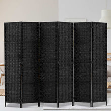 Load image into Gallery viewer, Artiss 6 Panel Room Divider Screen Privacy Timber Foldable Dividers Stand Black
