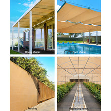 Load image into Gallery viewer, 1.83 x 10m Shade Sail Cloth - Sandstone, 90% Shade Block
