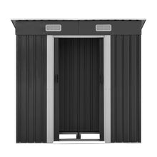 Load image into Gallery viewer, Durable Galvanized Steel Outdoor Storage Garden Shed 1.94x1.21M with Base
