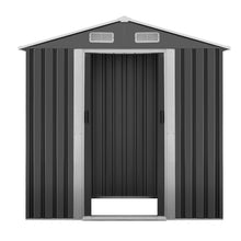 Load image into Gallery viewer, Durable Galvanized Steel Outdoor Storage Garden Shed 1.96X1.32M
