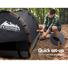 Load image into Gallery viewer, Weisshorn Double Swag Canvas Free Dark Grey Camping Swags with 7CM Mattress
