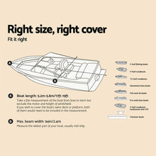 Load image into Gallery viewer, 17 - 19ft Waterproof Boat Cover
